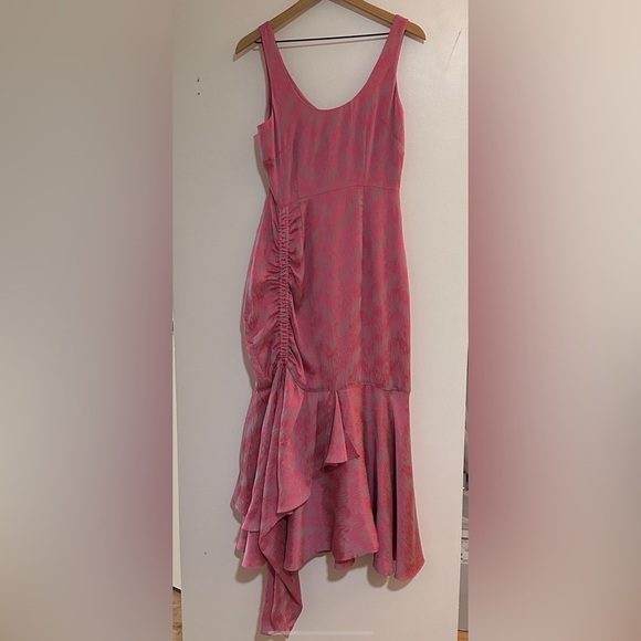 ANTHROPOLOGIE | Amira Haroon Ruffled Hem Midi Dress - Picture 4 of 6